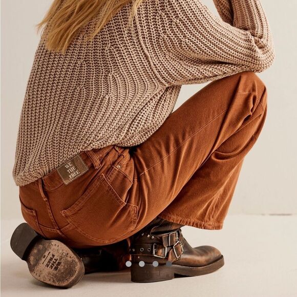 Free People Tinsley Baggy High-Rise Jeans 28 - Picture 9 of 10
